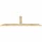Ekena Millwork Portland Rough Sawn Timber Gable Bracket, Douglas Fir, 96"W x 32"H x 2"D x 6"F, 8/12 Pitch GBW096X32X0206POR00RDF - alternate 2